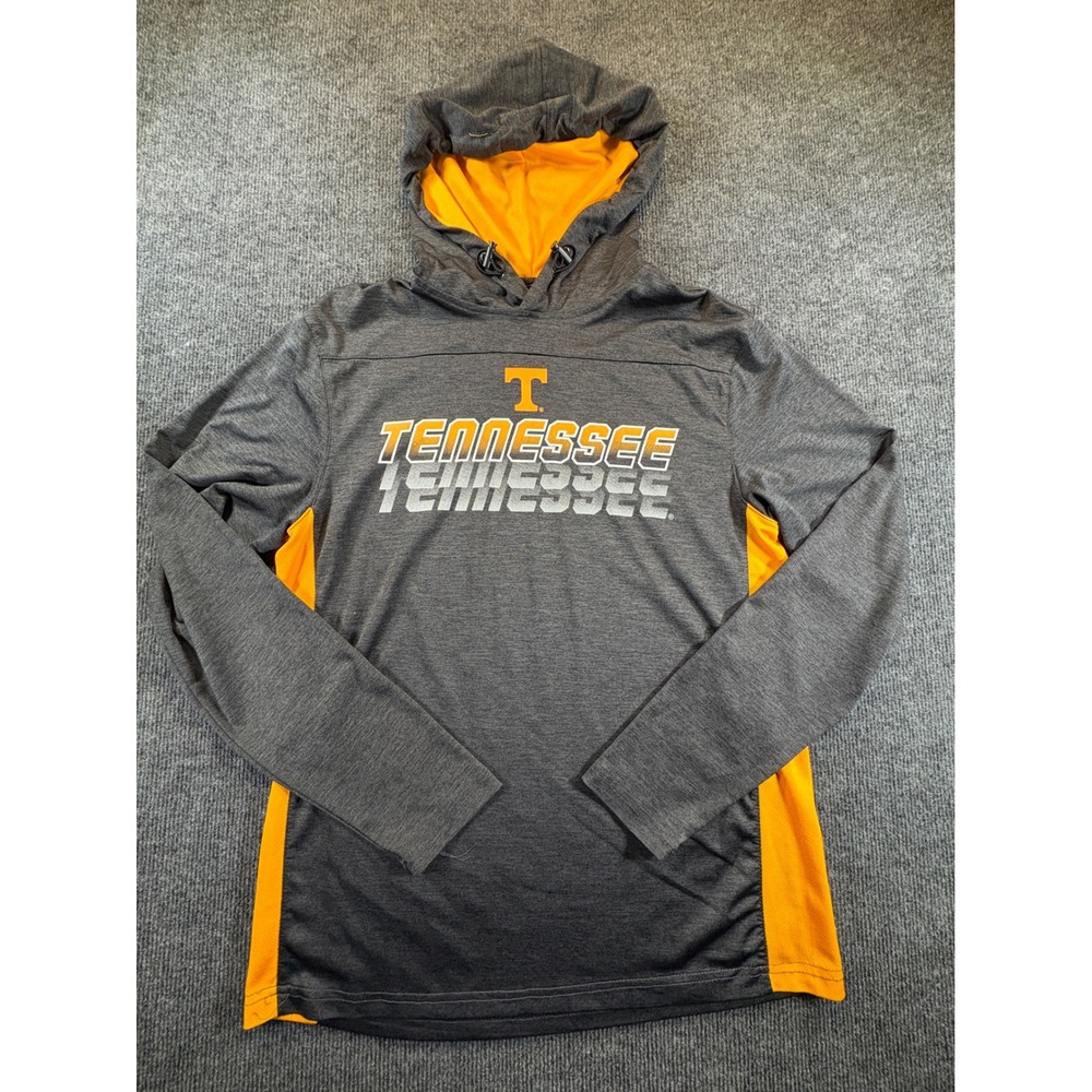 Colosseum Tennessee Volunteers Hoodie Mens Small Charcoal Orange NCAA Activewear